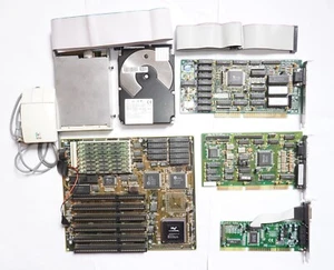 Mainboard ISA ECS FX-3000 Rev:1.0 Intel Overdrive 486DX-33 Tseng ET4000AX 1MB - Bild 1 von 24