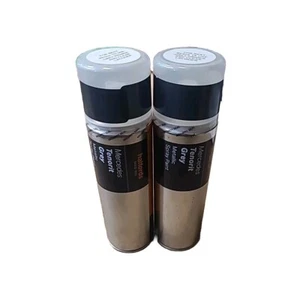 MERCEDES TENORIT VERNICE SPRAY GRIGIA METALLIZZATA 300ML 2x LATTINE HALFORDS - Foto 1 di 3