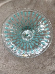 mid-century Higgins  Glass Bowl - Picture 1 of 7