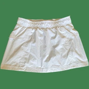 Lululemon Women Size 6 White Run Resolution Skirt Logo Skort Tennis Rare - Picture 1 of 12