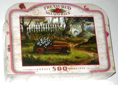 Hero's Garden 500 Piece Jigsaw Puzzle Fire Chief Treasured Memories RoseArt NIB - Image 1 of 3
