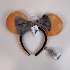 Diadema de Halloween con lazo gris orejas naranjas tie dye de los parques de Disney NUEVA - Imagen 1 de 2