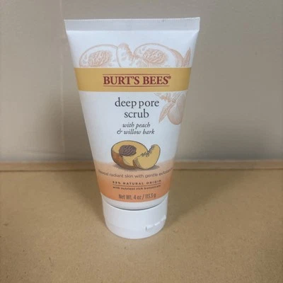 Burt's Bees Peach and Willow Bark Exfoliating Facial Scrub, 4 fl oz - Image 1 of 2