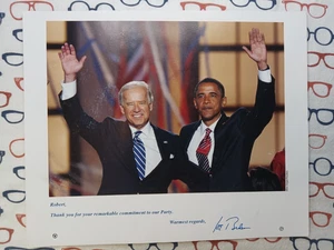 2009 Präsident Barack Obama Vizepräsident Joe Biden 8x10 Faksimile signiert Foto Demokraten - Bild 1 von 2