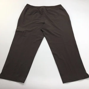 Zenergy By Chico's 2 (Fit 36W 24L) Lightweight Travel High Rise Pants Brown - Picture 1 of 10