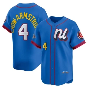 #4 Pete Crow-Armstrong Blue 2024-25 Jersey Embroidered Limited - Picture 1 of 4