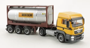 MAN Tankcontainer-SZ Bertschi Luxembourg Herpa 1:87 H0 ohne OVP [ME6-E6] - Picture 1 of 2