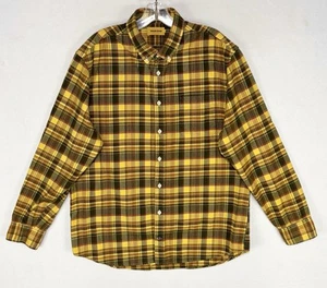 Taylor Stitch Shirt Mens 44 Autumn Yellow Plaid The Jack Organic Cotton Flannel - Picture 1 of 13