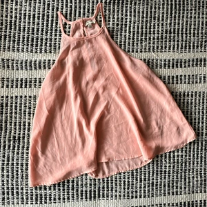 Blusa Lily bianca taglia media arancione pesca chiffon blusa fluida - Foto 1 di 4