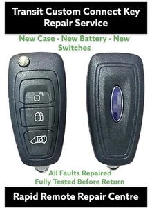 RFC 3 button flip key Fix for Ford Transit Custom MK8 remote 2013 - 2020 Repair - Picture 1 of 1