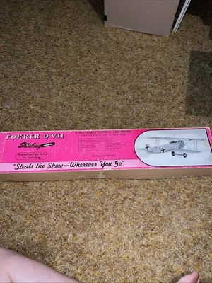 Sterling Models Fokker D.VII BoX ONLY -CONTROL LINE EMPTY BOX - Image 1 of 4