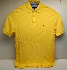 Tommy Hilfiger Polo Shirt Yellow S/S SZ LT Men's LARGE TALL  VGC - Picture 1 of 3
