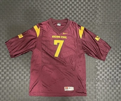Nike Arizona State Sun Devils ASU #7 Football Jersey Large Red  - Image 1 of 4