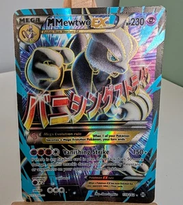 Pokémon TCG M Mega Mewtwo EX 159/162 Full Art Breakthrough Card NM - Picture 1 of 6