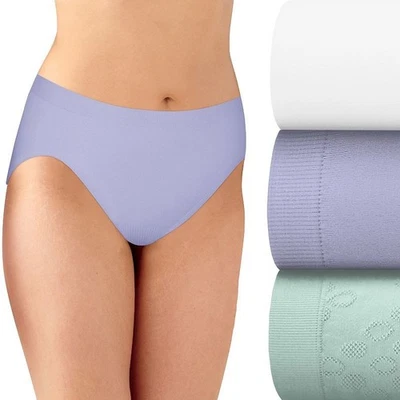Bali Comfort Revolution Hi-Cut Microfiber Panty Seamless 8/9 XL NWT 3 PACK - Image 1 of 4