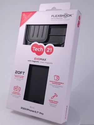 Tech21 EvoMax Case with MagSafe for Apple iPhone 15 Pro Max - Black - New - Image 1 of 4