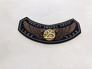 2008 25th Anniversary HOG Membership Rocker Patch HARLEY DAVIDSON OWNERS GROUP - Picture 1 of 2
