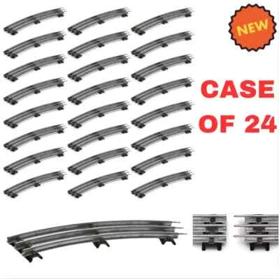Case of 24 O-42 Curve O Gauge High Tensile Strength Tubular Train Tracks NEW - Image 1 of 4