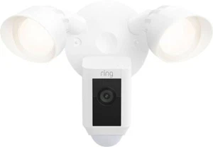 Ring Floodlight Cam Plus Outdoor Wired 1080p Surveillance Camera Black or White - Picture 1 of 11
