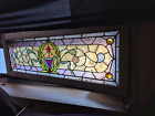 ANTIQUE AMERICAN STAINED GLASS WINDOW,CIRCA 1890