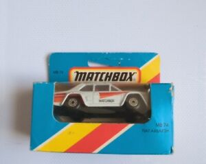 Matchbox Superfast 74 Fiat 131 Abarth Rally Car Boxed Diecast Car - Excellent 