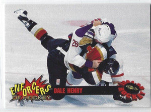 1994-95 Classic Draft Picks Enforcers of Hockey #E3 Dale Henry