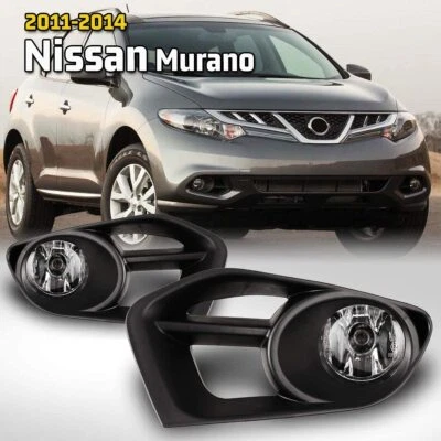 Pair Fog Lights for 2011 2012 2013 2014 Nissan Murano Bumper Lamps w/Wiring Kits - Imagem 1 de 4