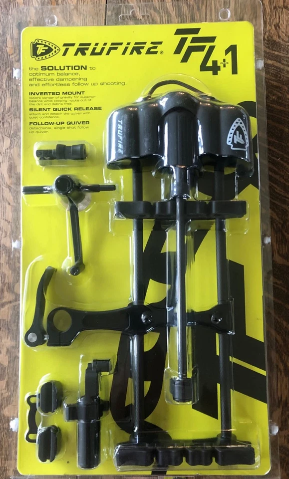 TruFire Archery Quiver 4 + 1, SILENT QUICK RELEASE, INVERTED MOUNT MPN - T20120 - Image 1 of 4