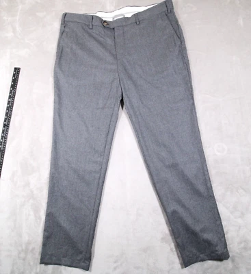 Brunello Cucinelli flat front wool dress pants ( 41x30 actual ) gray Italian fit - Image 1 of 4