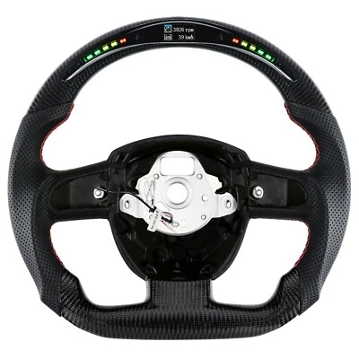 Реальный углеродного волокна светодиодный руль для Audi A5 S4 S5 A4 B7 2008-2010 - Изображение 1 из 4