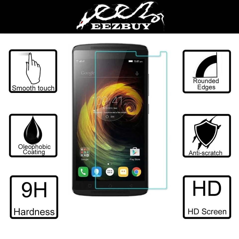 Protector de pantalla de vidrio templado real premium protector de película para teléfonos inteligentes Lenovo Foto 1 de 4