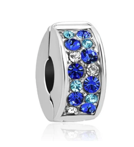 Charms  Anhänger Beads Clip Stopper Herzen 925 Sterling Silber mit Zirkoniaia he - Bild 1 von 4