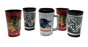 Chicago MLB, NHL, NFL Sports Fan Cops, Lote de 5: 2 White Sox, 2 BlackHawks, 1 Bears - Imagen 1 de 24