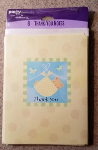Hallmark Baby Thank You Notes~ 8 Sealed Thank You Notes and Envelopes - Picture 1 of 2