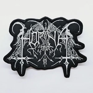 Horna  White   Logo Shaped EMBROIDERED PATCH - Picture 1 of 2