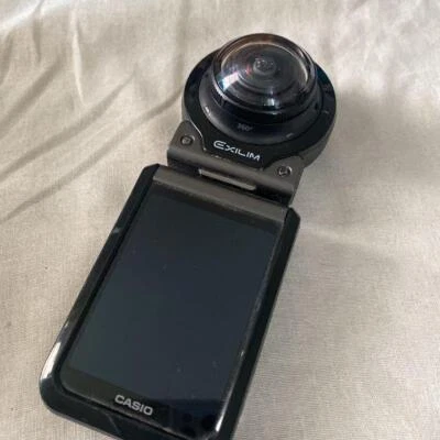CASIO Digital Camera EXILIM EX-FR200 BK Outdoor Recorder Fisheye 185° Black - Image 1 of 3