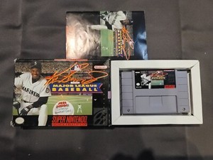 Ken Griffey Jr Major League Baseball Super Nintendo SNES Complete Box Great CIB