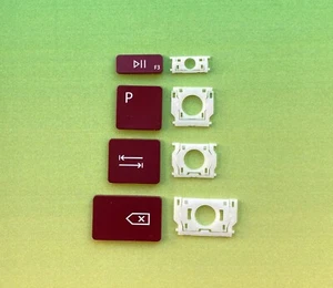 Tecla de repuesto Key Microsoft Surface Go Teclado Modelo 1840 Alcantara Burdeos Rojo - Imagen 1 de 5