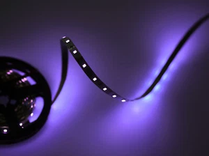 LED Strip Lichtleist UV Schwarzlicht Ultraviolet Lichterkette mit Netzteile 1-5m - Bild 1 von 10