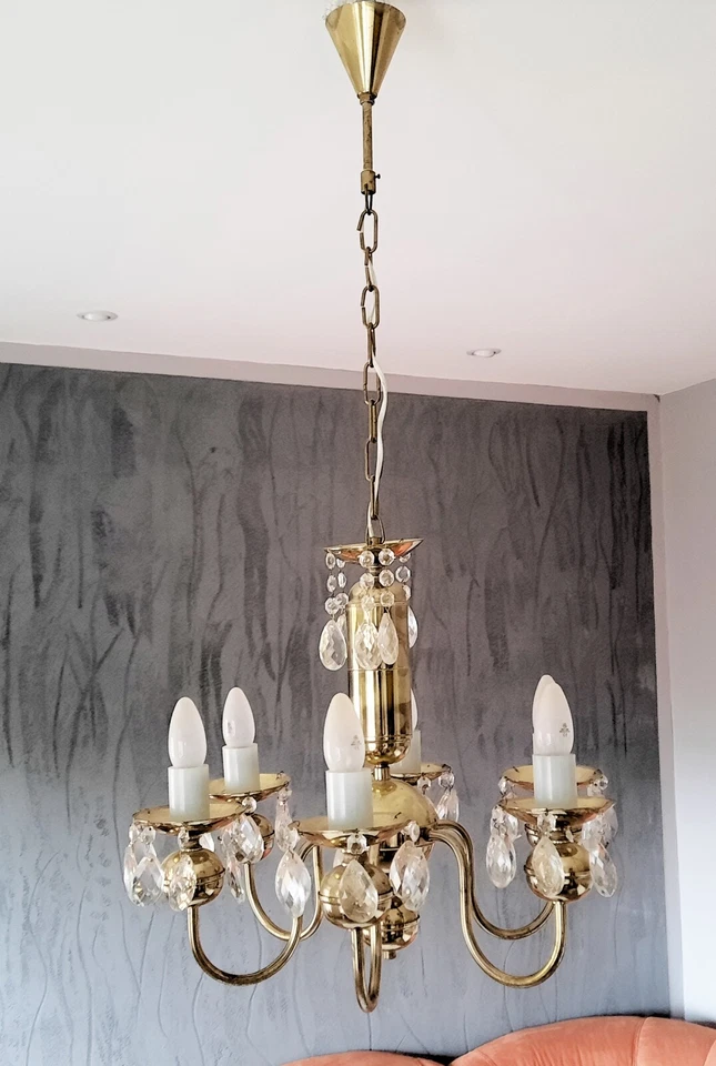 Deckenkronenleuchter, DDR-Produktion - Bild 1 von 1