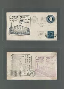 1929 US First Flight Cover Varney Air Pasco Wahington US Sc 648 Hawaii Overprint - Picture 1 of 3