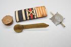 WWI German Ribbons, Pip Pin & US Star Good Conduct Honorable Discharge Button