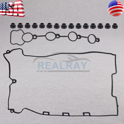 For 2007-2009 Saturn Vue Aura 2.4L L4 DOHC Valve Cover Gasket & Grommets Set  - Image 1 of 4