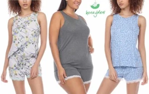 Honeydew Ladies' Tank and Short 2-pc Set - Stretch Jersey Fabric - Picture 1 of 14