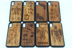 Hawaiian Koa Wood Phone Case for iPhone X / XS, 100% Genuine, Natural Koa Wood - Picture 1 of 9