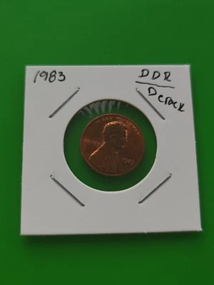 1983 Lincoln Penny DDR/Die Crack Error!! - Image 1 of 4