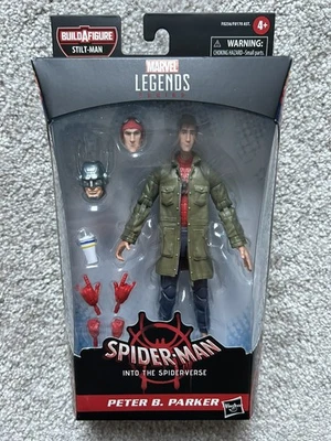 Marvel Legends Spider-Man Into The Spider-Verse Peter B. Parker Stilt-man BAF Foto 1 de 4