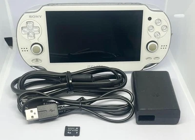 Consola Sony PS Vita PCH-1000 blanco cristal probada con cargador 4 GB de memoria #20 Foto 1 de 4