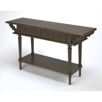 Beaumont Lane Mastercrafted Console Table in Brown - Image 1 of 4