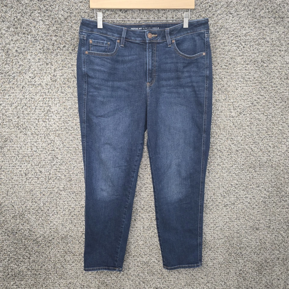 Jeans Chicos para mujer 2,5 EE. UU. 14 azul Define Me pierna ajustada tobillo elástico denim Foto 1 de 4